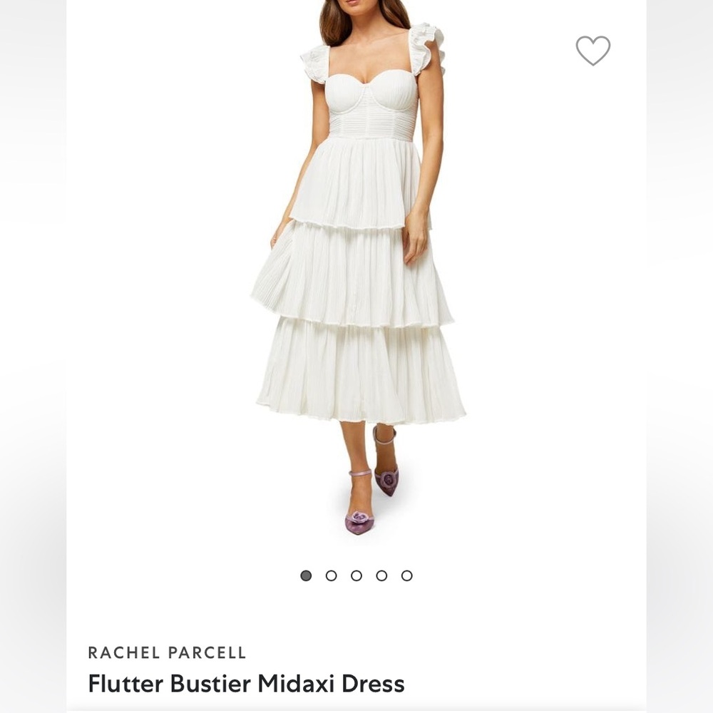 NWT Rachel Parcell Flutter Bustier Midaxi Dress